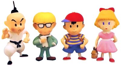 The main cast of Earthbound